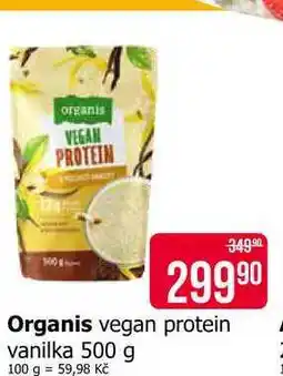 Teta Organis vegan protein vanilka 500 g nabídka