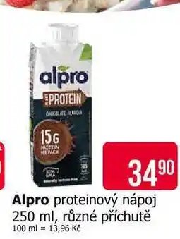 Teta Alpro proteinový nápoj 250 ml, různé příchutě nabídka