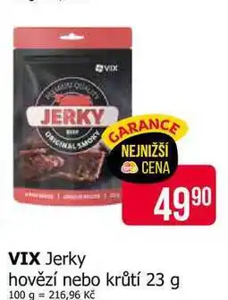 Teta VIX Jerky hovězí nebo krůtí 23 g nabídka
