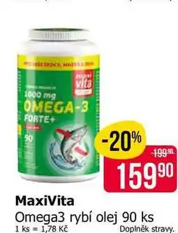 Teta MaxiVita Omega3 rybí olej 90 ks nabídka