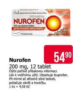 Teta Nurofen 200 mg, 12 tablet nabídka