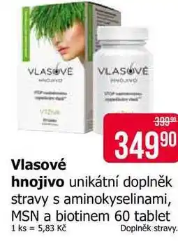Teta Vlasové hnojivo unikátní doplněk stravy s aminokyselinami, MSN a biotinem 60 tablet nabídka
