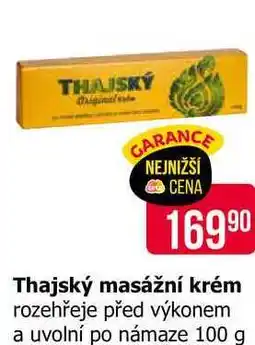 Teta Thajský masážní krém rozehřeje před výkonem a uvolní po námaze 100 g nabídka