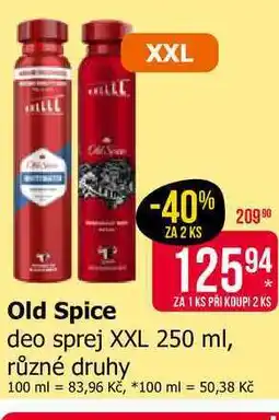 Teta Old Spice deo sprej XXL 250 ml, různé druhy nabídka