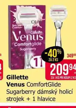Teta Venus ComfortGlide Sugarberry dámský holicí strojek 1 hlavice nabídka