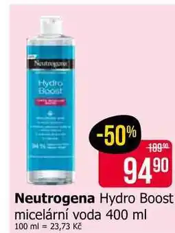 Teta Neutrogena Hydro Boost micelární voda 400 ml nabídka