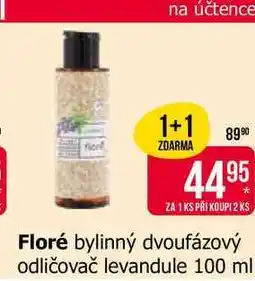 Teta Floré bylinný dvoufázový odličovač levandule 100 ml nabídka