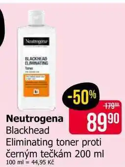 Teta Neutrogena Blackhead Eliminating toner proti černým tečkám 200 ml nabídka