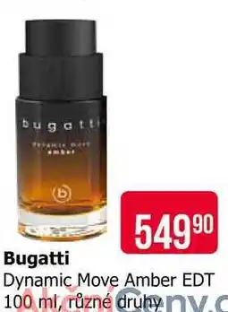 Teta Bugatti Dynamic Move Amber EDT 100 ml, různé druhy nabídka
