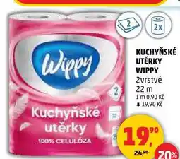 Penny Market KUCHYŇSKÉ UTĚRKY WIPPY 2vrstvé, 22 m nabídka
