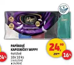 Penny Market PAPÍROVÉ KAPESNÍČKY WIPPY, 10x 10 ks nabídka