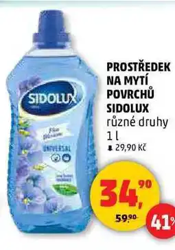 Penny Market PROSTŘEDEK NA MYTÍ POVRCHŮ SIDOLUX, 1 l nabídka