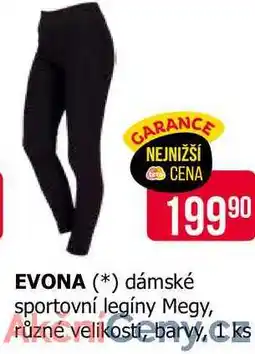 Teta EVONA dámské sportovní legíny Megy, různé velikostí, barvy, 1ks nabídka