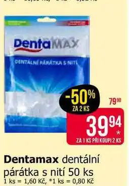 Teta Dentamax dentální párátka s nití 50 ks nabídka