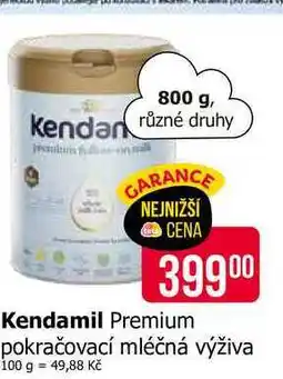 Teta Kendamil Premium pokračovací mléčná výživa 800 g nabídka