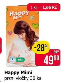 Teta Happy Mimi prsní vložky 30 ks nabídka