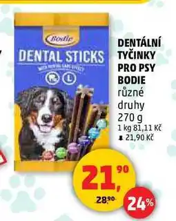 Penny Market DENTÁLNÍ TYČINKY PRO PSY BODIE, 270 g nabídka