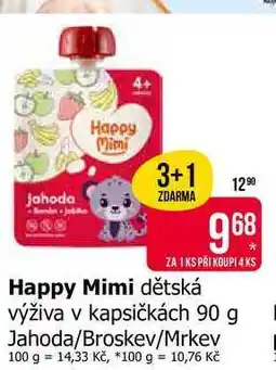 Teta Happy Mimi dětská výživa v kapsičkách 90 g nabídka