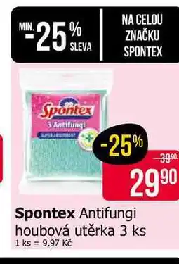 Teta Spontex Antifungi houbová utěrka 3 ks nabídka