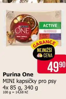 Teta Purina One kapsičky pro psy 4x 85 g, 340 g nabídka
