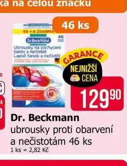 Teta Dr. Beckmann ubrousky proti obarvení a nečistotám 46 ks nabídka