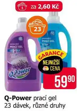 Teta Q-Power prací gel 23 dávek, různé druhy nabídka
