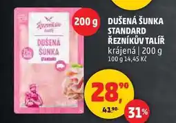 Penny Market DUŠENÁ ŠUNKA STANDARD ŘEZNÍKŮV TALÍŘ, 200 g nabídka