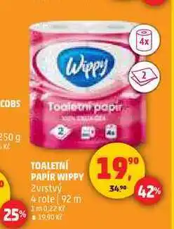 Penny Market TOALETNÍ PAPÍR WIPPY, 4 role nabídka