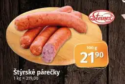 Coop Štýrské párečky nabídka
