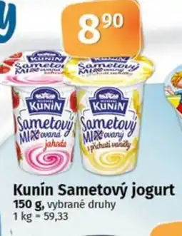 Coop Kunín Sametový jogurt nabídka