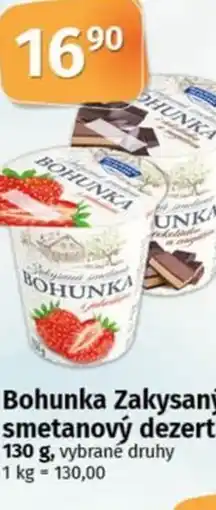 Coop Bohunka Zakysaný smetanový dezert nabídka