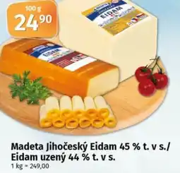 Coop Madeta Jihočeský Eidam 45 % t. v s./ Eidam uzený 44% t. v s. nabídka