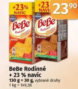 Coop BeBe Rodinné +23% navíc nabídka