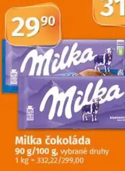 Coop Milka čokoláda nabídka