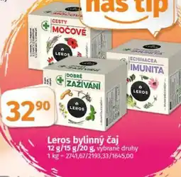 Coop Leros bylinný čaj nabídka