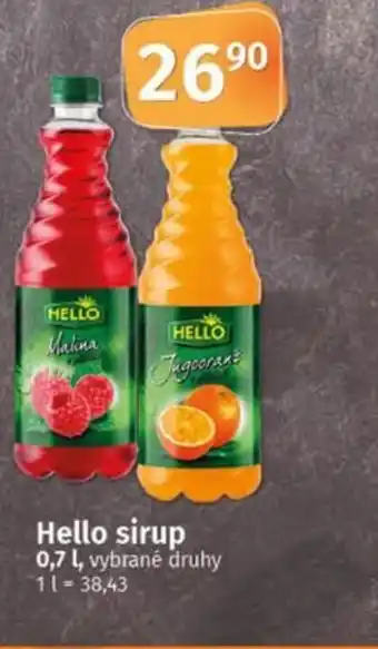 Coop Hello sirup nabídka