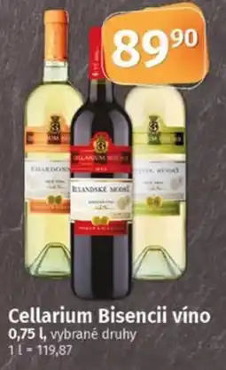 Coop Cellarium Bisencii víno nabídka