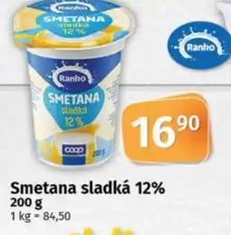 Coop Ranko Smetana sladká 12% nabídka