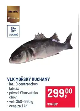 Makro Vlk mořský kuchaný nabídka