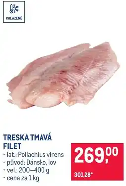Makro Treska tmavá filet nabídka
