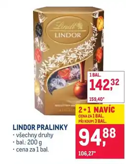 Makro Lindor pralinky nabídka