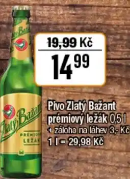 TEMPO Pivo Zlatý Bažant prémiový ležák nabídka