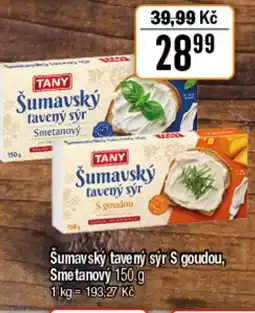 TEMPO Šumavský tavený sýr S goudou, Smetanový nabídka