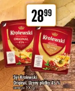 TEMPO Syr Krolewski Original, Uzený plátky 45% nabídka