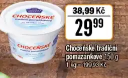 TEMPO Choceňské tradiční pomazánkové nabídka