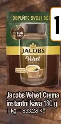 TEMPO Jacobs Velvet Crema instantní káva nabídka