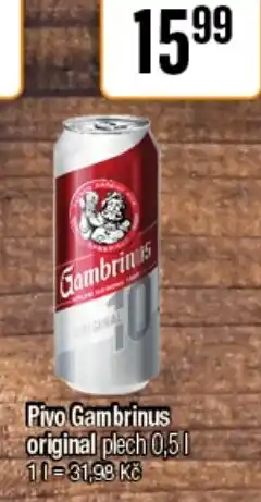 TEMPO Pivo Gambrinus original nabídka