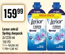 TEMPO Lenor aviváž Spring duopack nabídka