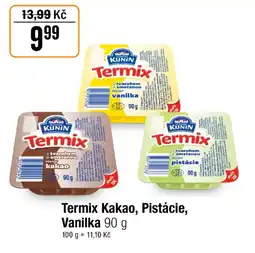 TEMPO Termix Kakao, Pistácie, Vanilka nabídka