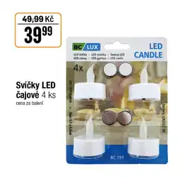 TEMPO Svíčky LED čajové nabídka